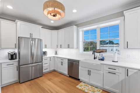 Kitchen with Beach Views
