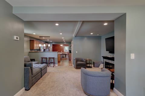 View from the front door and office area