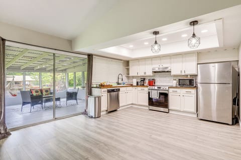 Kitchen | 1st Floor | Drip Coffee Maker | Screened Porch Access