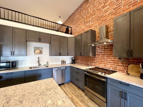 Brand new gourmet kitchen with large island