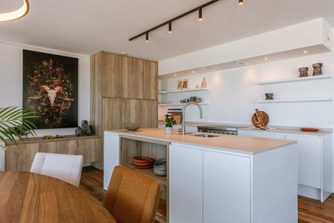 Well-equipped open kitchen