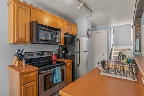 Kitchen is fully equipped.