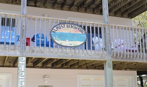 Almost Beachfront Sign