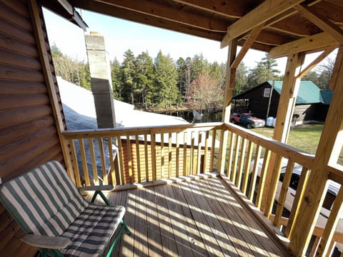 From private covered deck looking at the Oswegatchie River