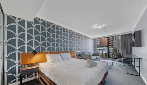 Comfortable sleeping space with clean linens provided