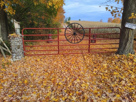 Gated entrance to Cottage on the Pond 