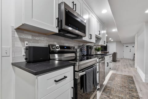 Full stocked kitchen with many amenities to include coffee and hot chocolate.