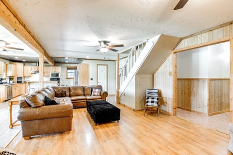 Living Room | Smart TV | Fireplace | 1st Floor