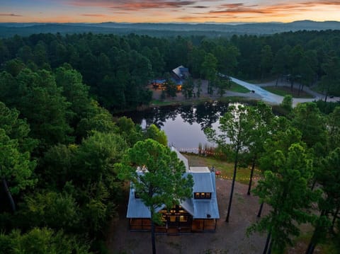 A bird’s-eye view of paradise—our cabin nestled in nature’s embrace.