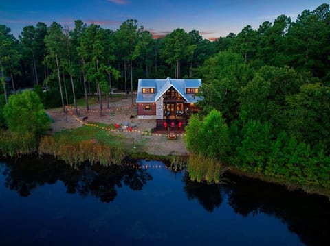 Wake up to the gentle ripples of the pond and the peaceful serenity of our cozy cabin.