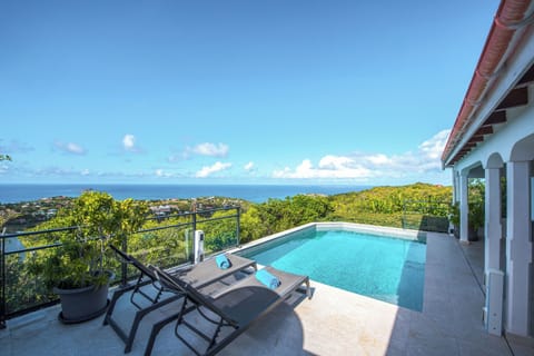 Heated swimming pool, alarm security system, lounge chairs, beach towels provided, beach chairs at disposal.