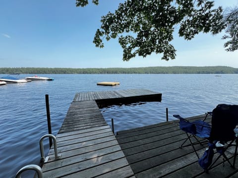 Shared Moose Pond dock and swim area for kayaking fun.