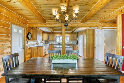 Kitchen / dining area located on main level right off living room.