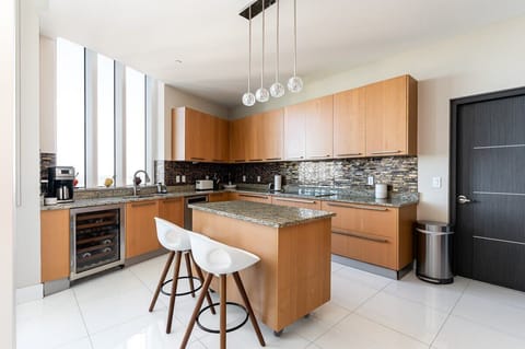 Kitchen is fully equipped for all your cooking needs.