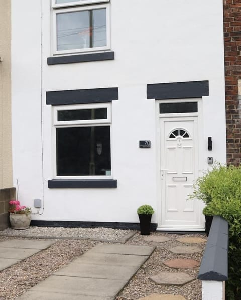 front of the house with drive