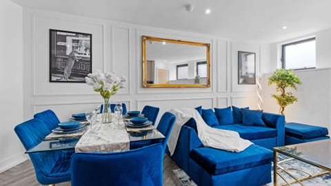 Open plan living and dining area with spacious, inviting atmosphere perfect for relaxing and entertaining guests.