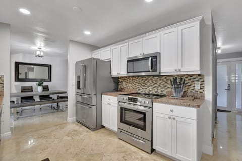 Indoors, Kitchen, Microwave, Oven, Refrigerator