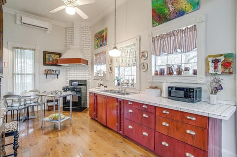 Fully stocked kitchen with modern appliances, perfect for preparing delicious meals