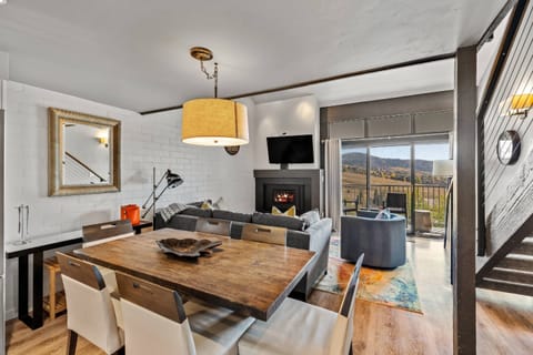 Gather in this remodeled and modern condo, watch the mountain outside from the open floor plan first floor