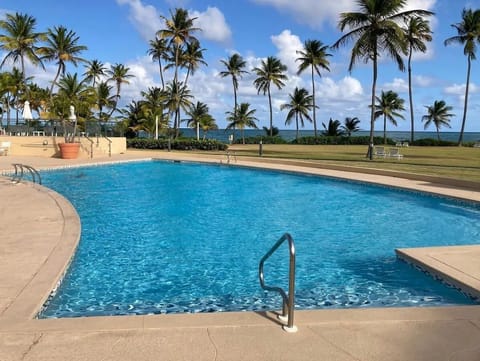 Swimming pool with ocean view