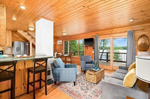 View from entryway of cabin