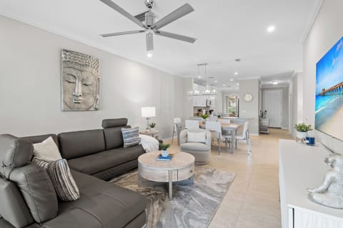 Open Concept Great Room with Smart TVs, great seating and more 