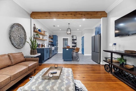 View from living room into Kitchen