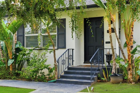 Beautifully landscaped front entry