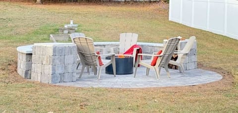 "Enjoy evenings under the stars by the firepit."