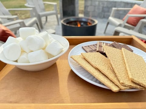 'S'mores by the fire!"