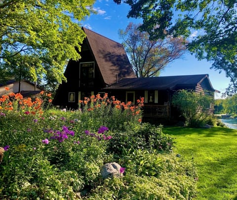 Roadside view of cabin