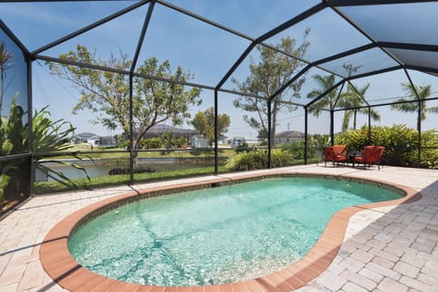 Dive into relaxation in the private heated pool