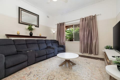 Reclining lounge chairs - perfect for kicking back and enjoying a movie 