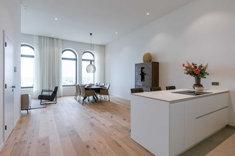 Bright, open living and dining area
