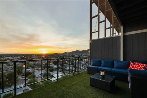 Patio with one of the best sunset views in Phoenix