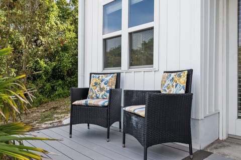 Enjoy peace and quiet on the private deck