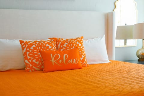 A splash of sunshine in every corner—welcome to the Orange Oasis!