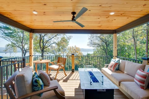 Covered Patio with Lake Views