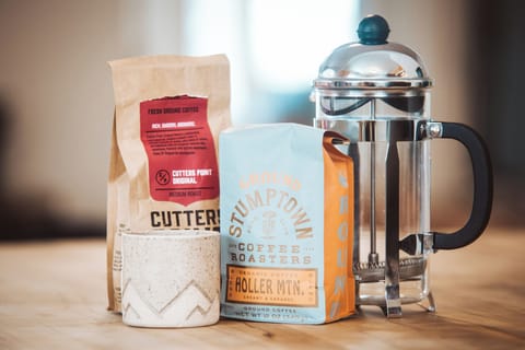 French press and pour over for those who prefer!