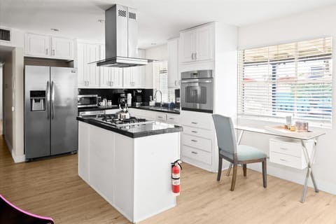 Our fully stocked kitchen