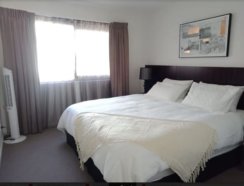 Enjoy a restful night’s sleep on our king-sized bed with soft, professionally cleaned linens, offering a fresh and inviting space to unwind.