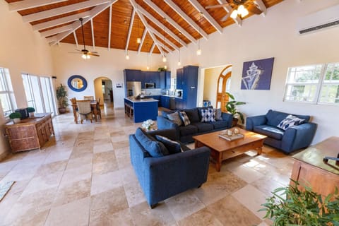 Living Area. Dining, and Kitchen 