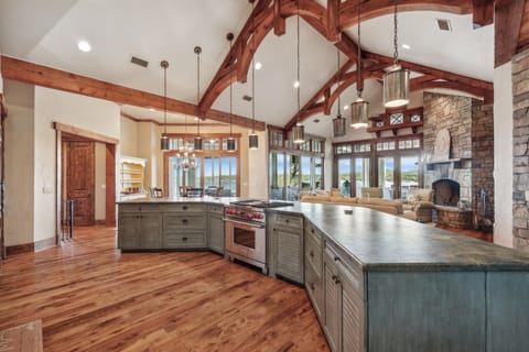 Fully stocked kitchen