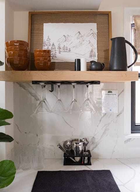 Mini bar area in Kitchen