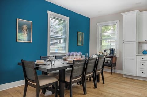 The table seats eight people and is will be a great place to share meals together