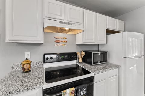 A stove, oven, microwave and refrigerator are provided.