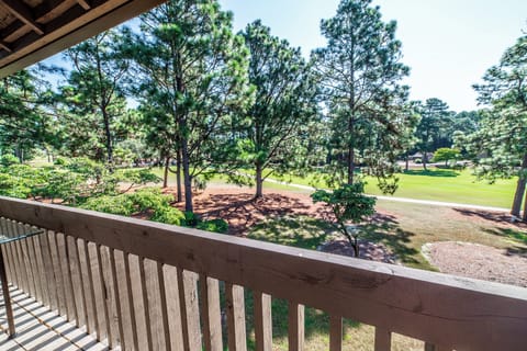 Back porch with views of the fairway on course #5