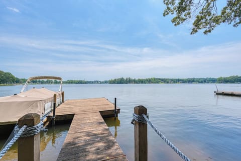 Private dock for fishing and swiming
