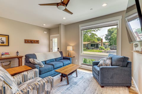 Rock Hall Vacation Rental | 3BR | 2.5BA | 1,564 Sq Ft | Steps Required
