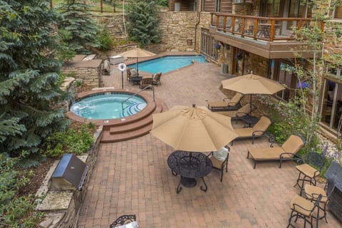Aerial View of Outdoor Amenities - The Timbers - Keystone CO